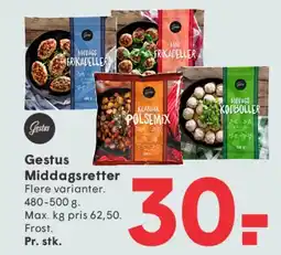 SPAR Gestus Middagsretter tilbud