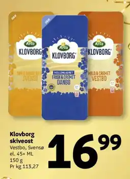 Løvbjerg Klovborg skiveost tilbud