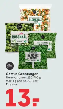 SPAR Gestus Grøntsager tilbud