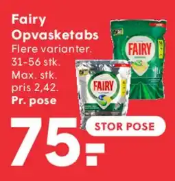 SPAR Fairy Opvasketabs tilbud
