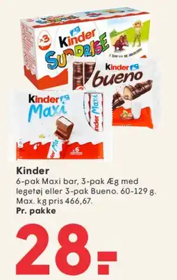 SPAR Kinder tilbud