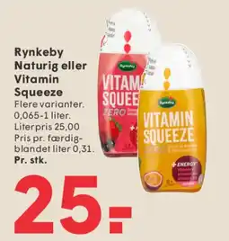 SPAR Rynkeby Naturis eller Vitamin Squeeze tilbud