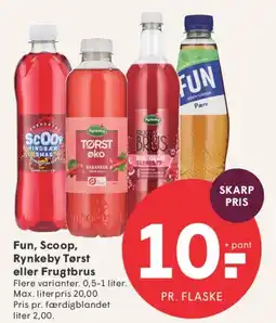 SPAR Fun, Scoop, Rynkeby Tørst eller Frugtbrus tilbud