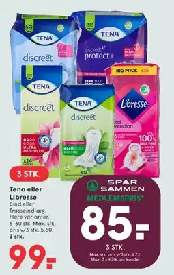 SPAR Tena eller Libresse tilbud