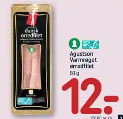 REMA 1000 Augustson Varmrøget ørredfilet tilbud