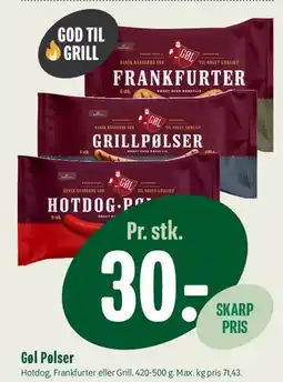 Min Købmand Gøl Pølser tilbud