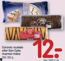 REMA 1000 Coronet roulade eller Dan Cake marmor måne tilbud