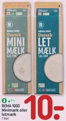 REMA 1000 REMA 1000 Minimælk eller Letmælk tilbud