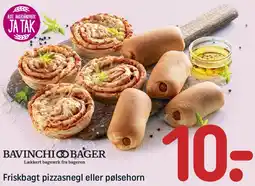 REMA 1000 Friskbagt pizzasnegl eller pølsehorn tilbud