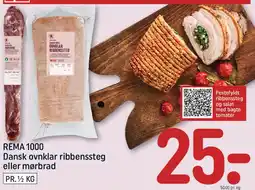 REMA 1000 REMA 1000 Dansk ovnklar ribbensteg eller mørbrad tilbud