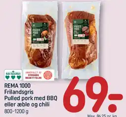 REMA 1000 REMA 1000 Frilandsgris Pulled pork tilbud