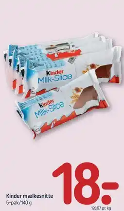REMA 1000 Kinder mælkesnitte tilbud