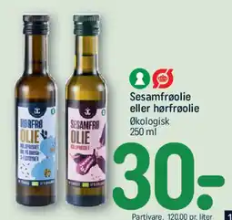 REMA 1000 Sesamfrøolie eller hørfrøolie tilbud