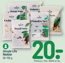 REMA 1000 Simple Life nødder tilbud