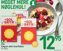 REMA 1000 OTA Solgryn eller branflakes tilbud