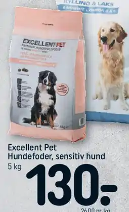 REMA 1000 Excellent Pet Hundefoder, sensitiv hund 5 kg tilbud