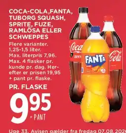 MENY Coca‑Cola, Fanta m.fl. (flaske) tilbud