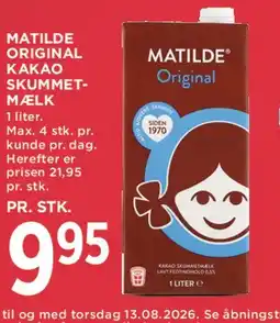 MENY Matilde Original Kakao Skummetmælk tilbud