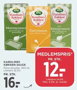 MENY Karolines Køkken sauce tilbud