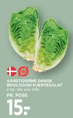 MENY Aarstiderne dansk økologisk hjertesalat tilbud