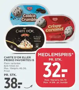 MENY Carte D'Or / Frisko favorites is tilbud