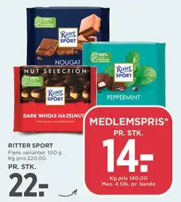 MENY Ritter Sport tilbud