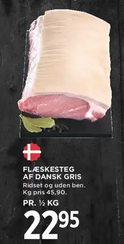 MENY Flæskesteg af dansk gris tilbud