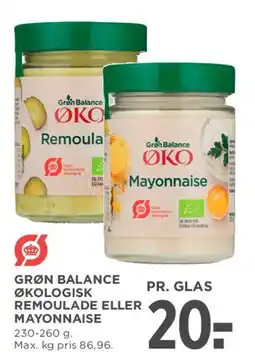 MENY Grøn Balance Økologisk Remoulade eller Mayonnaise tilbud