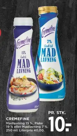 MENY Creméfine tilbud