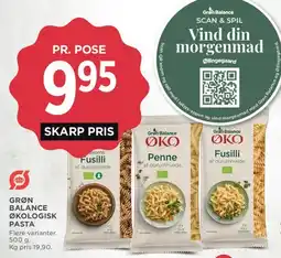 MENY Grøn Balance økologisk pasta tilbud