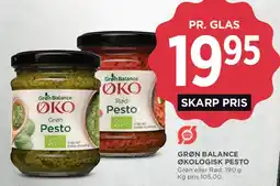 MENY Grøn Balance økologisk pesto tilbud