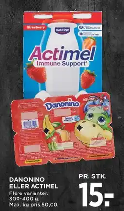 MENY Danonino eller Actimel tilbud