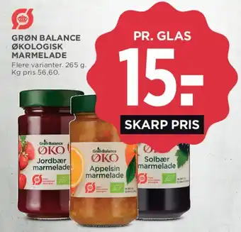 MENY Grøn Balance Økologisk Marmelade tilbud
