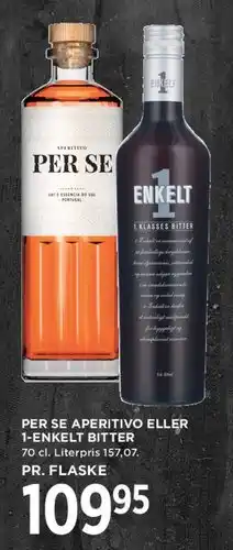 MENY Per Se Aperitivo eller Enkelt Bitter tilbud