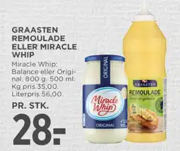 MENY Graasten remoulade eller Miracle Whip tilbud