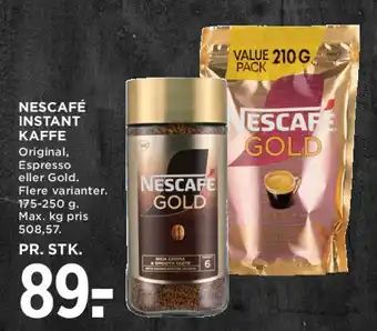 MENY Nescafé instant kaffe tilbud