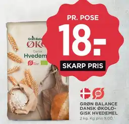 MENY Grøn Balance Dansk Økologisk Hvedemel tilbud