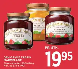 MENY Den Gamle Fabrik marmelade tilbud