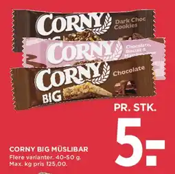 MENY Corny Big müsli bar tilbud