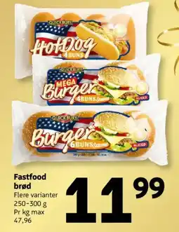 Løvbjerg Fastfood brød tilbud