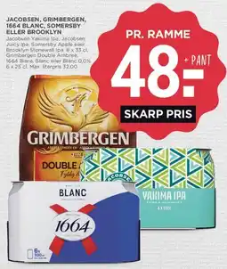 MENY Ølramme (Grimbergen, 1664 Blanc, Yakima m.fl.) tilbud