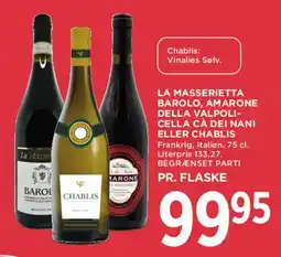 MENY La Masserietta - vinflasker tilbud