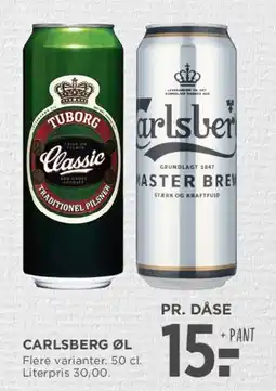 MENY Carlsberg / Tuborg (dåse) tilbud