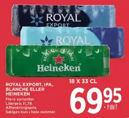 MENY Royal / Heineken 18 x 33 cl tilbud
