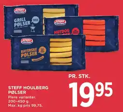MENY Steff Houlberg pølser tilbud