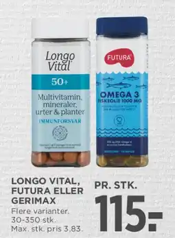MENY Longo Vital / Futura eller Gerimax tilbud