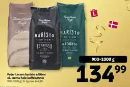 Løvbjerg Peter Larsen baristo edition el. crema hele kaffebønner tilbud