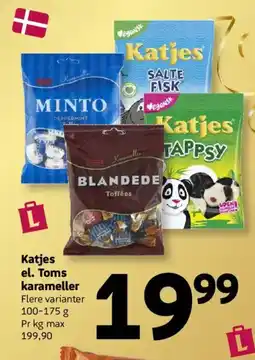 Løvbjerg Katjes el. Toms karameller tilbud