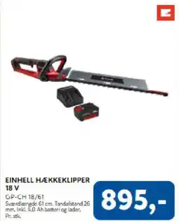 Davidsen Einhell hækkeklipper 18 v tilbud