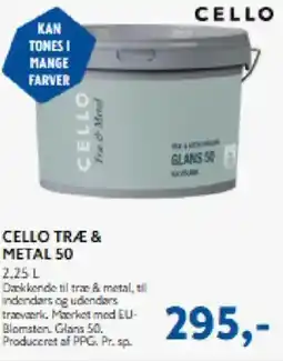 Davidsen Cello træ & metal 50 tilbud
